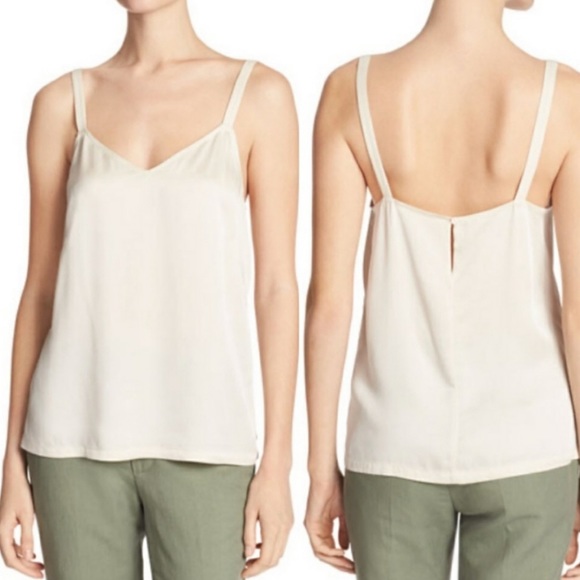 Vince Tops - Vince silk navy blue tank top shirt camisole strap
